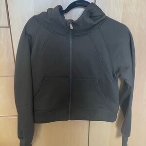 Dark Green Zip-Up Hoodie